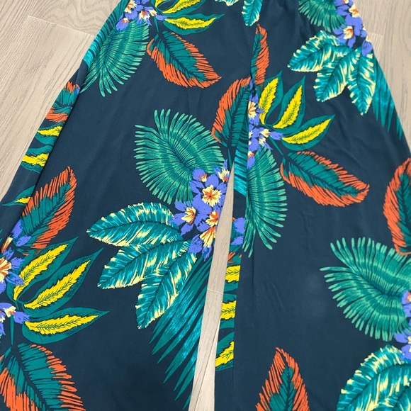 Anthropologie Patrons of Peace Wide Leg Flow Vacation Tropical Pants Size Medium - Picture 2 of 9